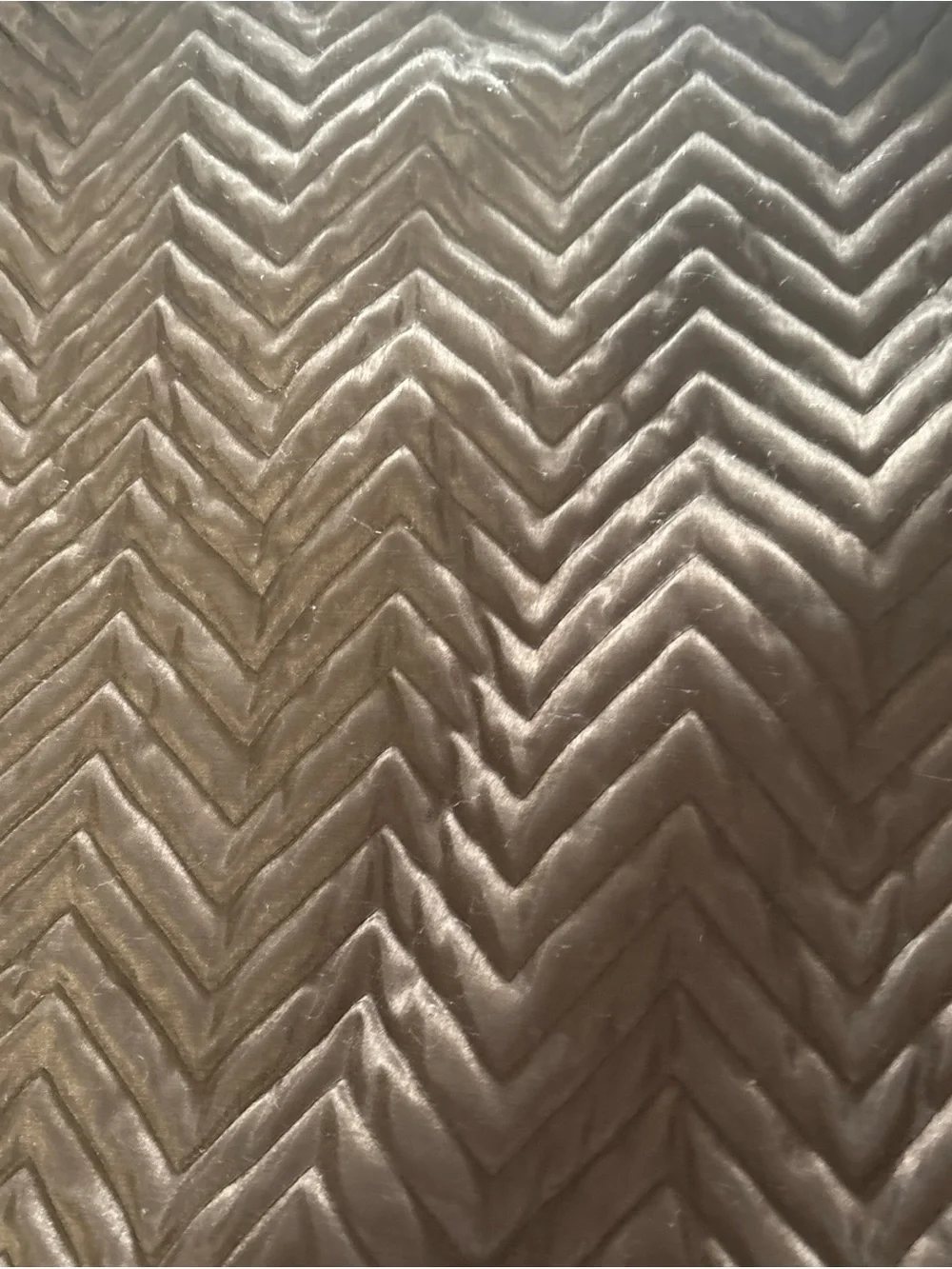 Madison Park Velvet Chevron Pillow Shams in Taupe